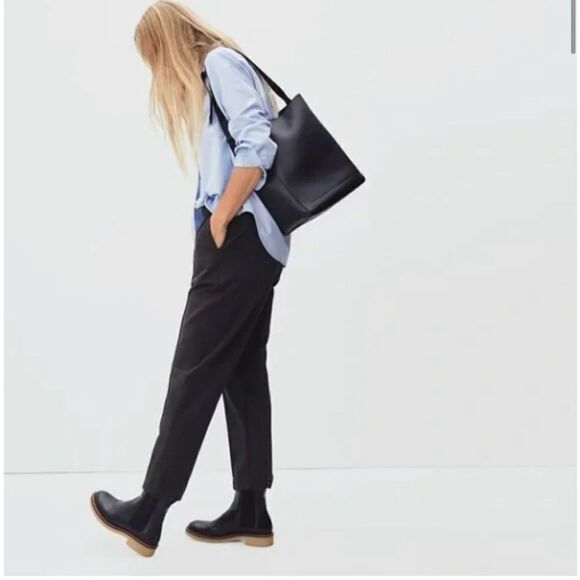 Everlane The Dream Black Pants Trousers Pull On Black size XS - Picture 5 of 14